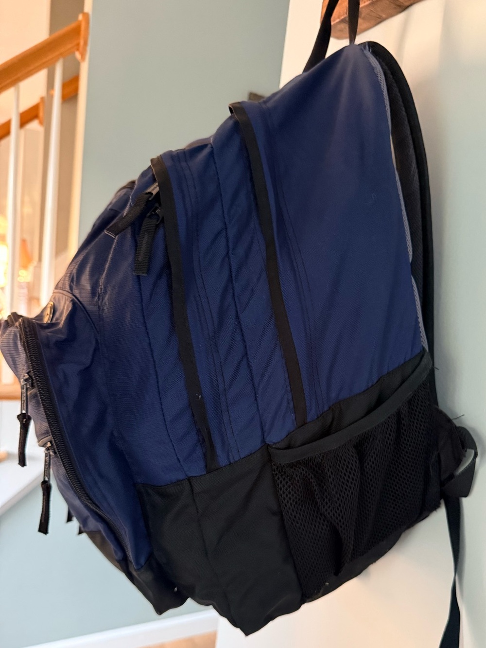 L.L.Bean Deluxe Book Pack Backpack | Navy Blue - Picture 4 of 9